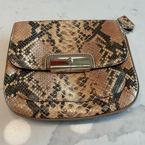 Coach Snakeskin Leather Crossbody Bag